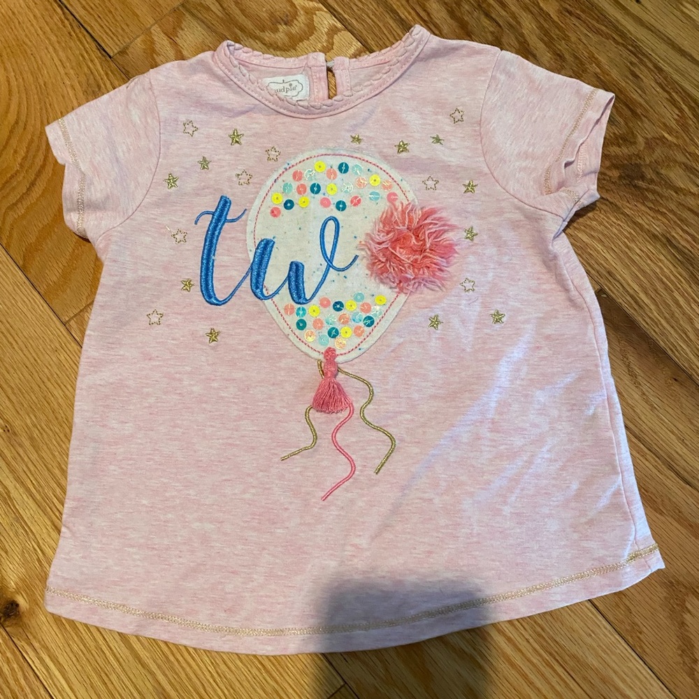 Mud pie 2yr Birthday Shirt